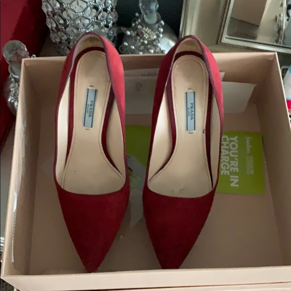 PRADA high heel platform pumps